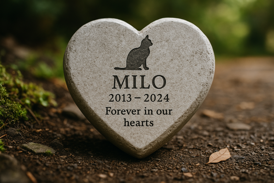 What to put on a pet memorial stone?