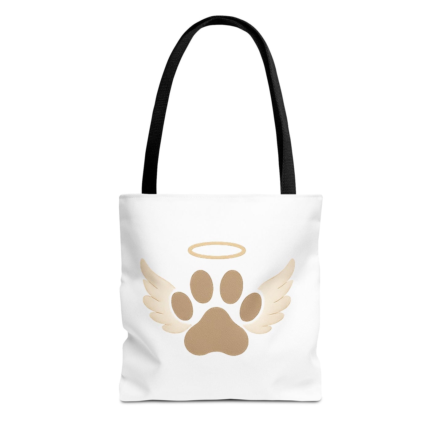 Angel Paw with Halo Tote Bag – Pet Memorial Gift for Dog or Cat Loss