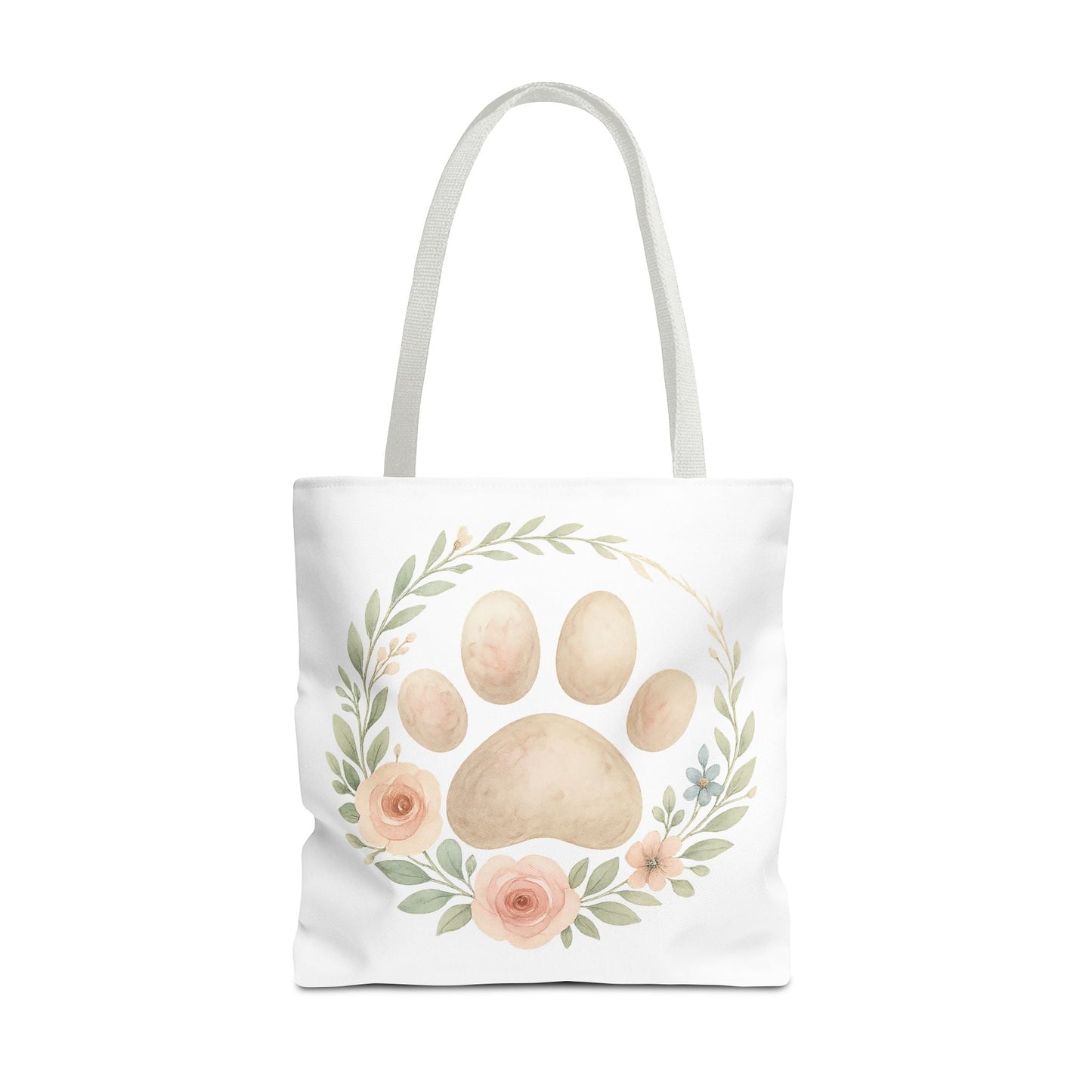 Rainbow Bridge Paw Print Tote Bag – Pet Loss Remembrance Gift
