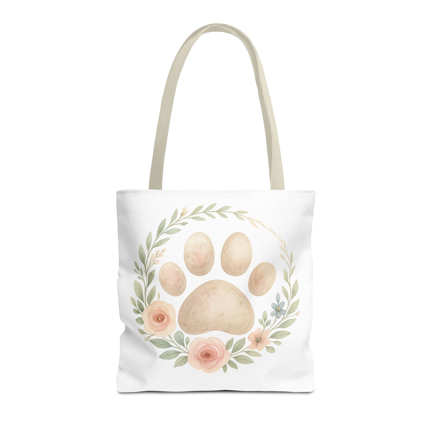 Rainbow Bridge Paw Print Tote Bag – Pet Loss Remembrance Gift