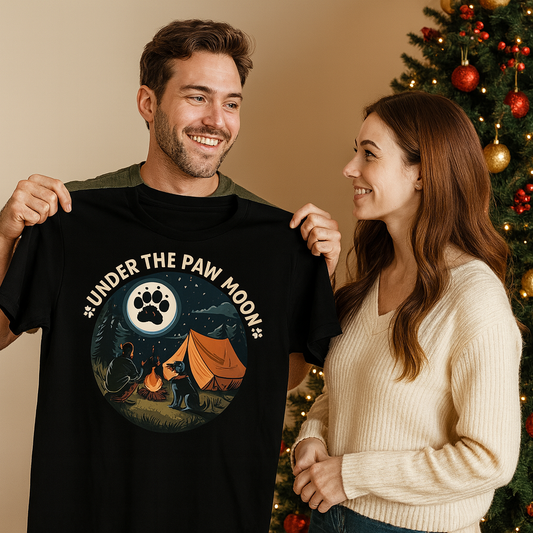 Outdoor Essential T-shirt – Under The Paw Moon Gift Designed For The Outdoors