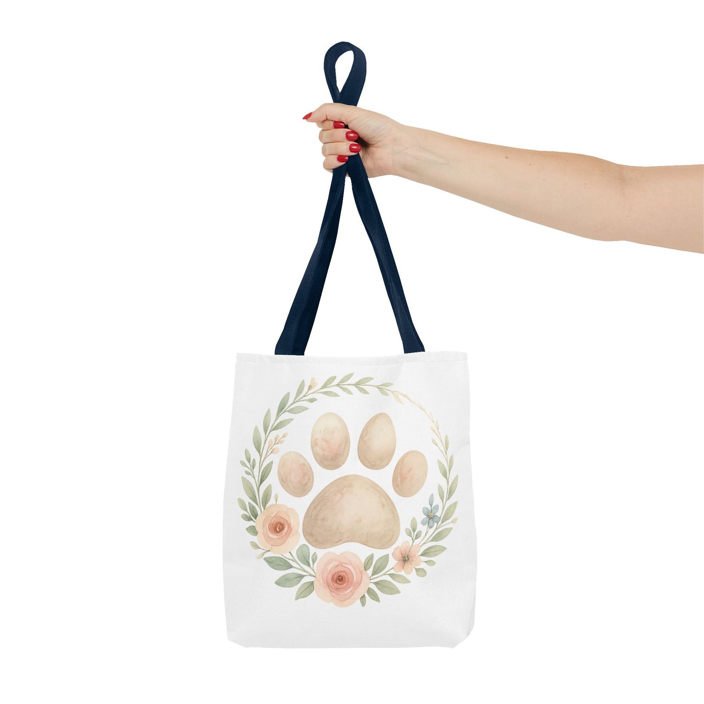 Rainbow Bridge Paw Print Tote Bag – Pet Loss Remembrance Gift