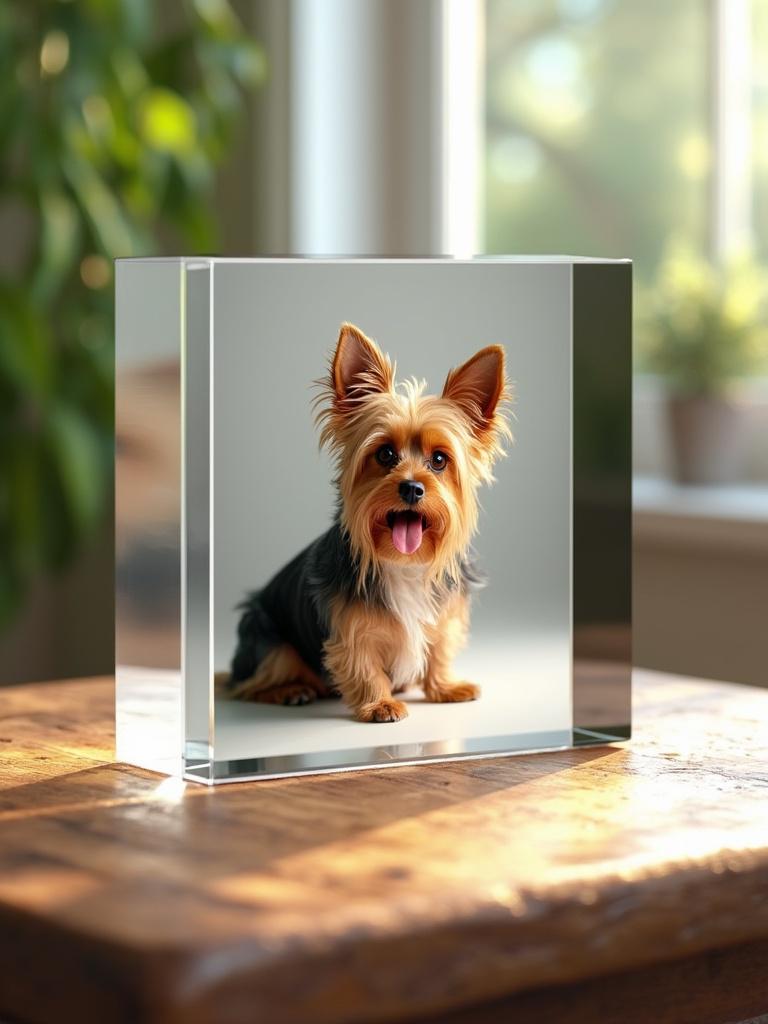 Personalized Pet Memorial Acrylic Photo Block | Custom Keepsake, Pet Loss Gift, Urn Alternative, Dog & Cat Memorials