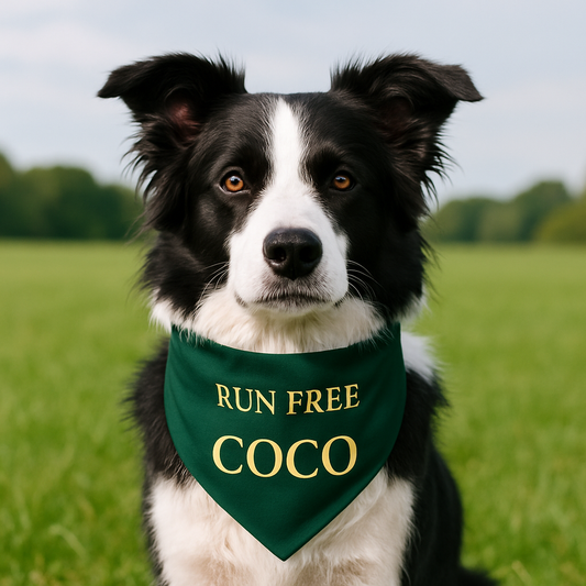 Custom Pet Bandana - Adjustable Dog Collar Accessory With Quick Release Buckle