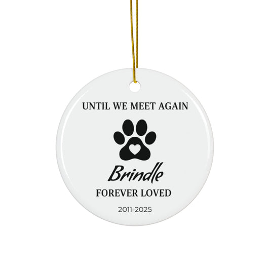 Personalized Pet Remembrance Tree Ornament