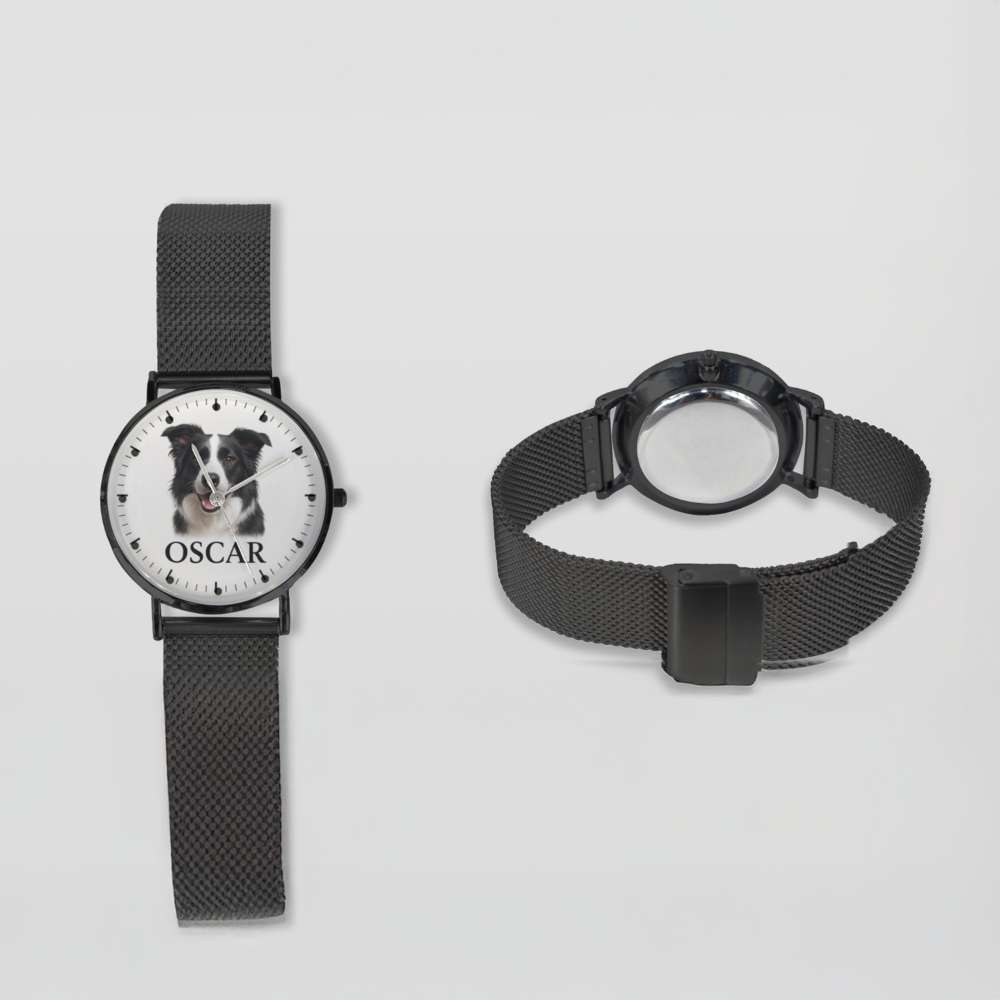 Custom Dog Photo Watch – Personalized Pet Face with Name | Keepsake Gift for Dog Lovers, Memorial Watch, Our Gentle Pet Exclusive