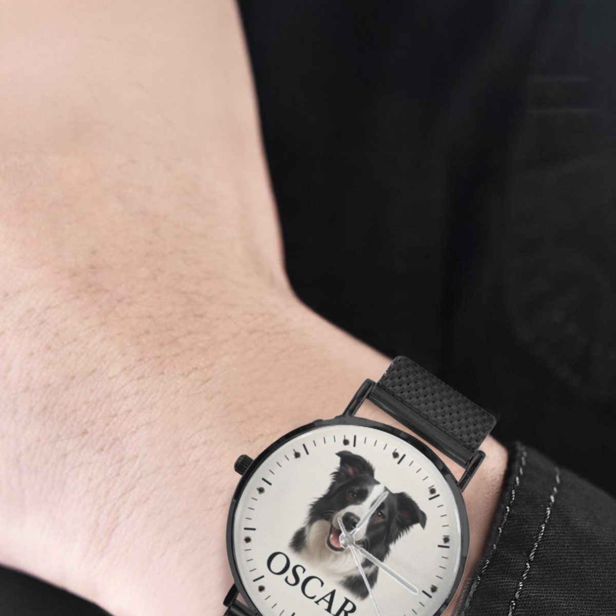 Custom Dog Photo Watch – Personalized Pet Face with Name | Keepsake Gift for Dog Lovers, Memorial Watch, Our Gentle Pet Exclusive