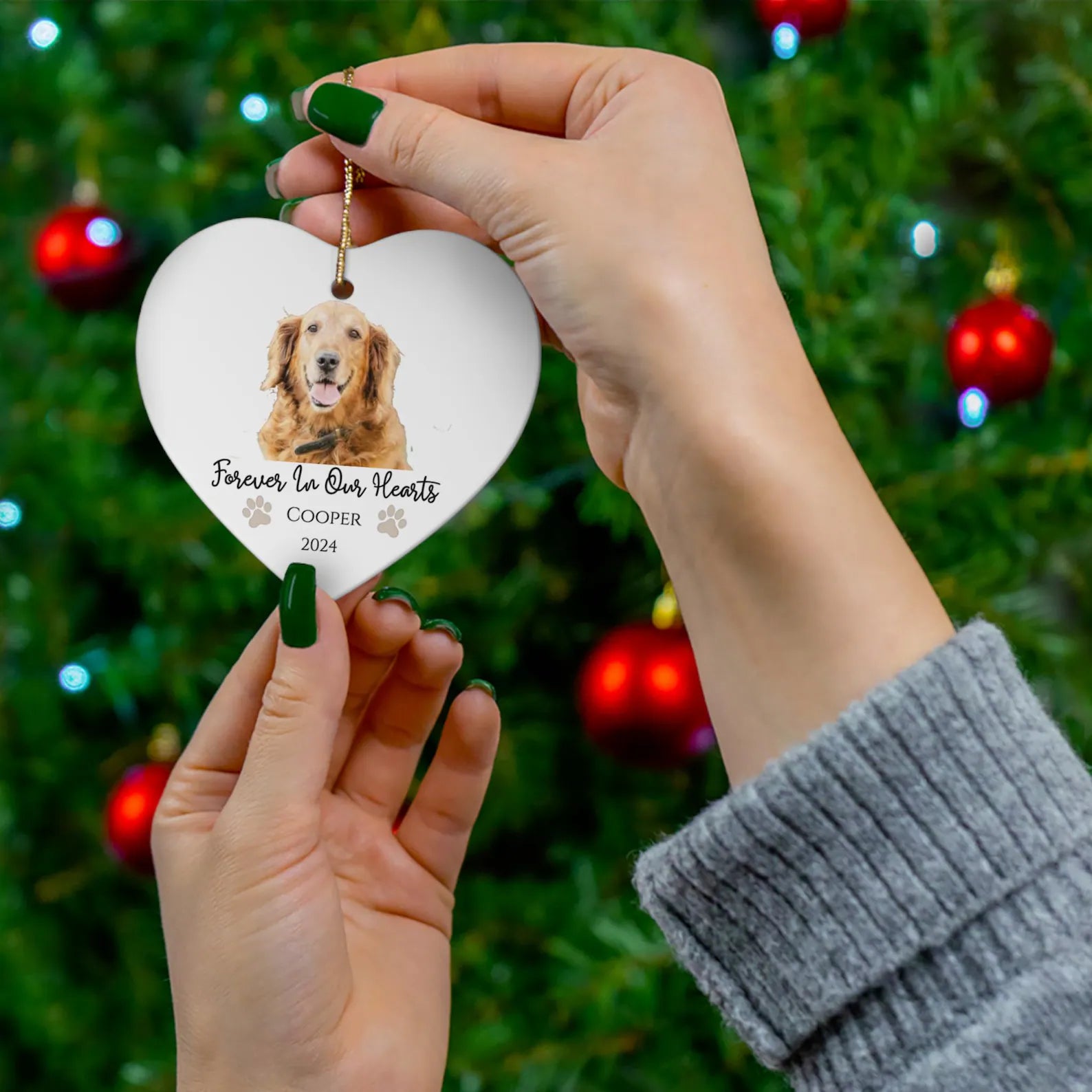 Personalized Pet Ornament – Custom Holiday Remembrance #4