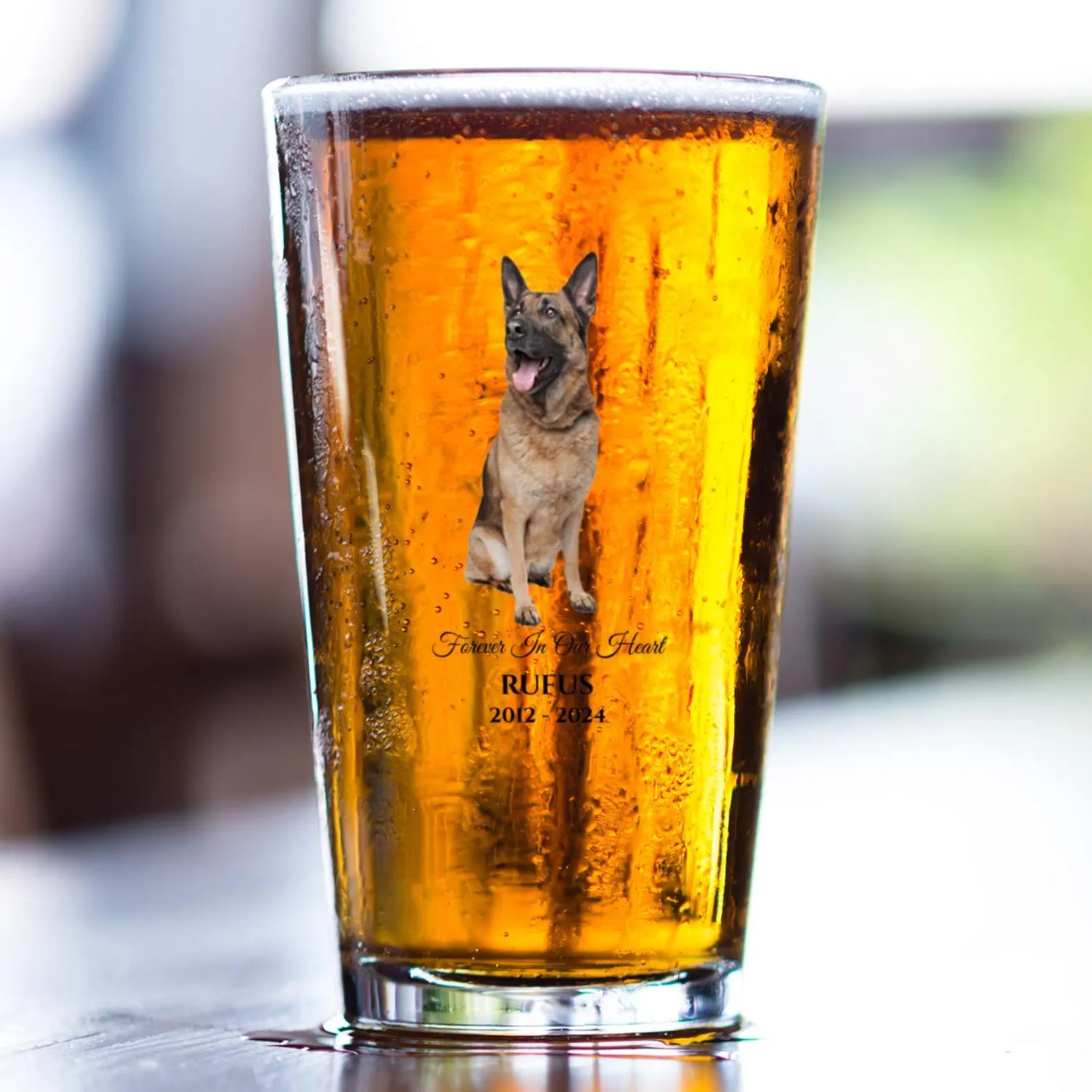 Pet Memorial Pint Glass – Personalized Tribute Gift