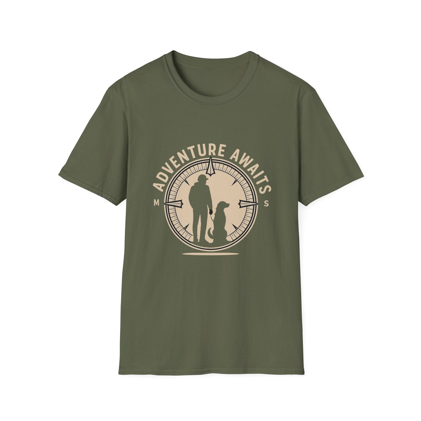 Best-selling T-shirt – My Dog Is My Compass Gift Designed For The Outdoors