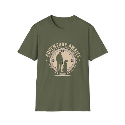 Best-selling T-shirt – My Dog Is My Compass Gift Designed For The Outdoors