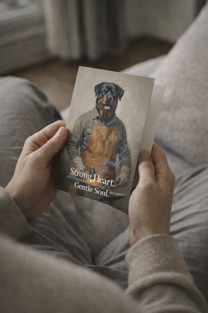 Valentine Dog Greeting Cards – Custom Pet Artwork Cards