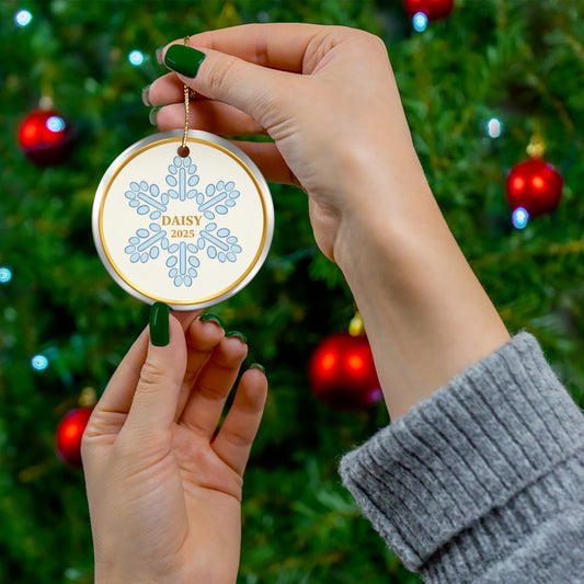ChatGPT said:  Snowflake Paw Print Christmas Ornament – Personalized Pet Name & Year Keepsake