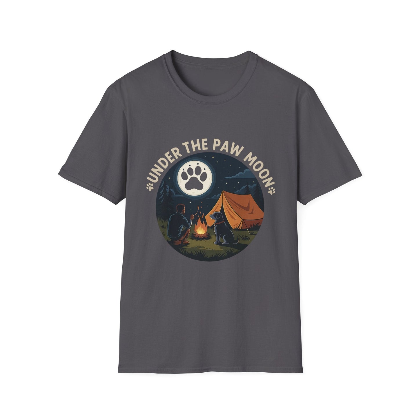 Outdoor Essential T-shirt – Under The Paw Moon Gift Designed For The Outdoors