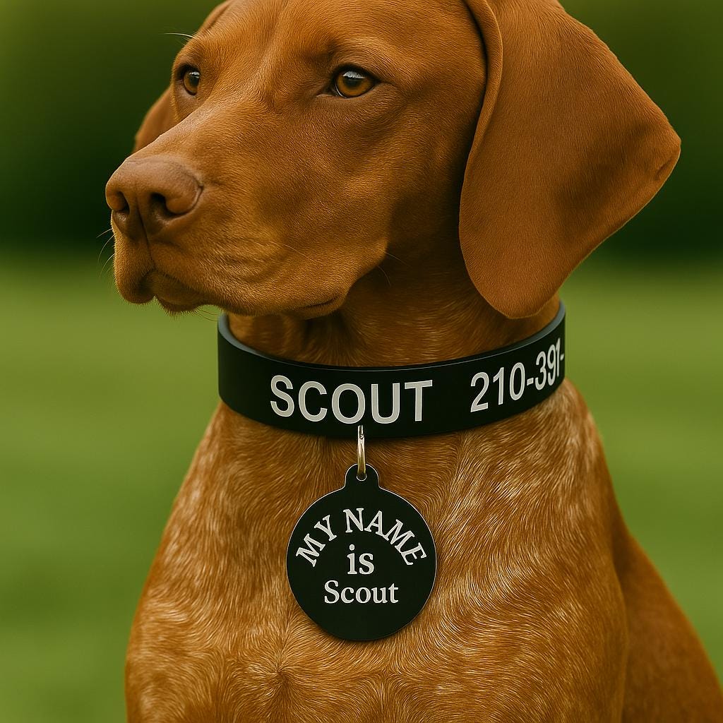 Custom Engraved Dog Collar & Id Tag – Personalized Pet Gift