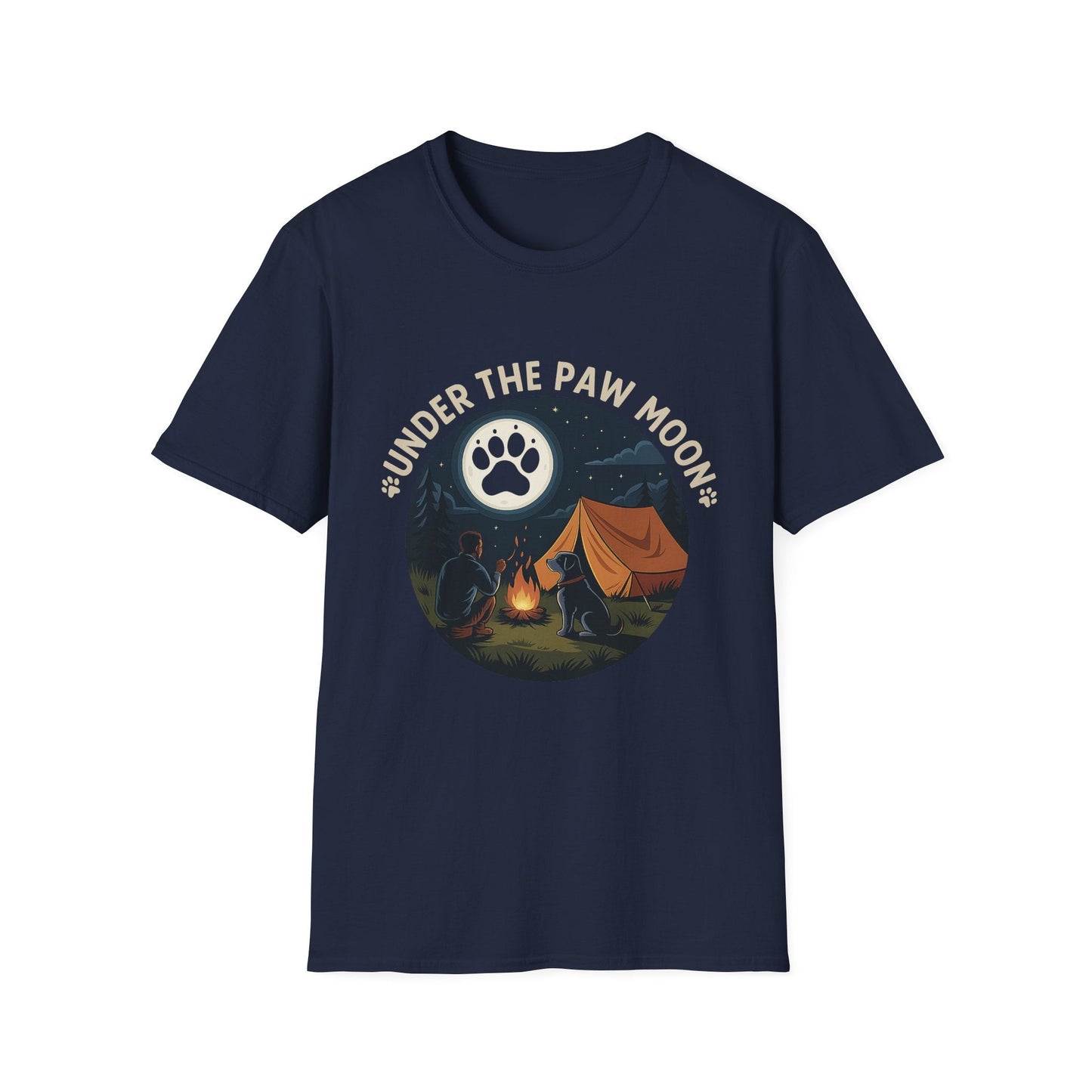 Outdoor Essential T-shirt – Under The Paw Moon Gift Designed For The Outdoors