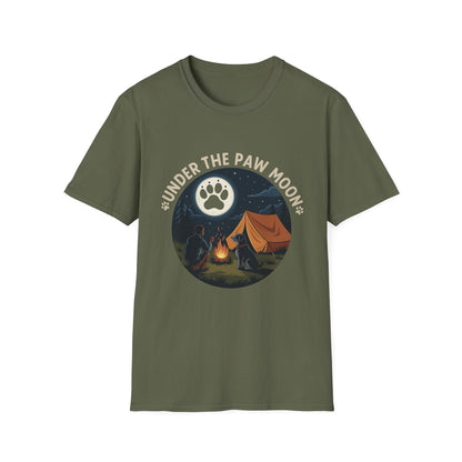 Outdoor Essential T-shirt – Under The Paw Moon Gift Designed For The Outdoors