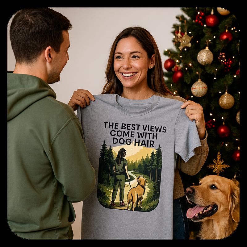 Explorer’s Choice T-shirt – The Best View Comes With Hair Gift Designed For The Outdoors