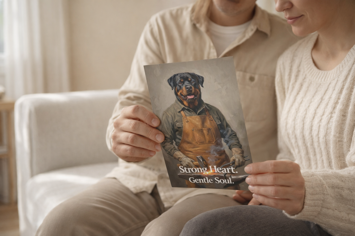 Valentine Dog Greeting Cards – Custom Pet Artwork Cards