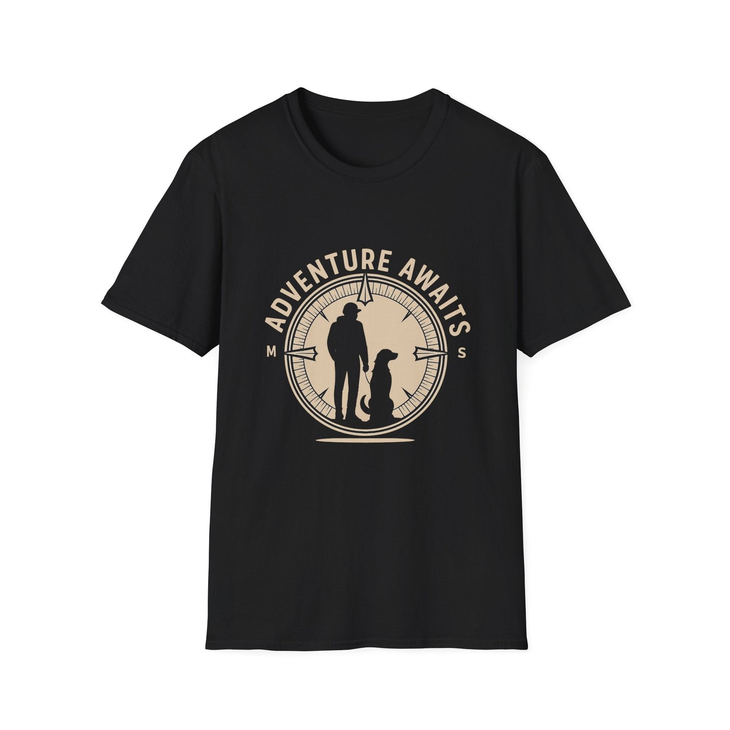 Best-selling T-shirt – My Dog Is My Compass Gift Designed For The Outdoors