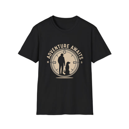 Best-selling T-shirt – My Dog Is My Compass Gift Designed For The Outdoors