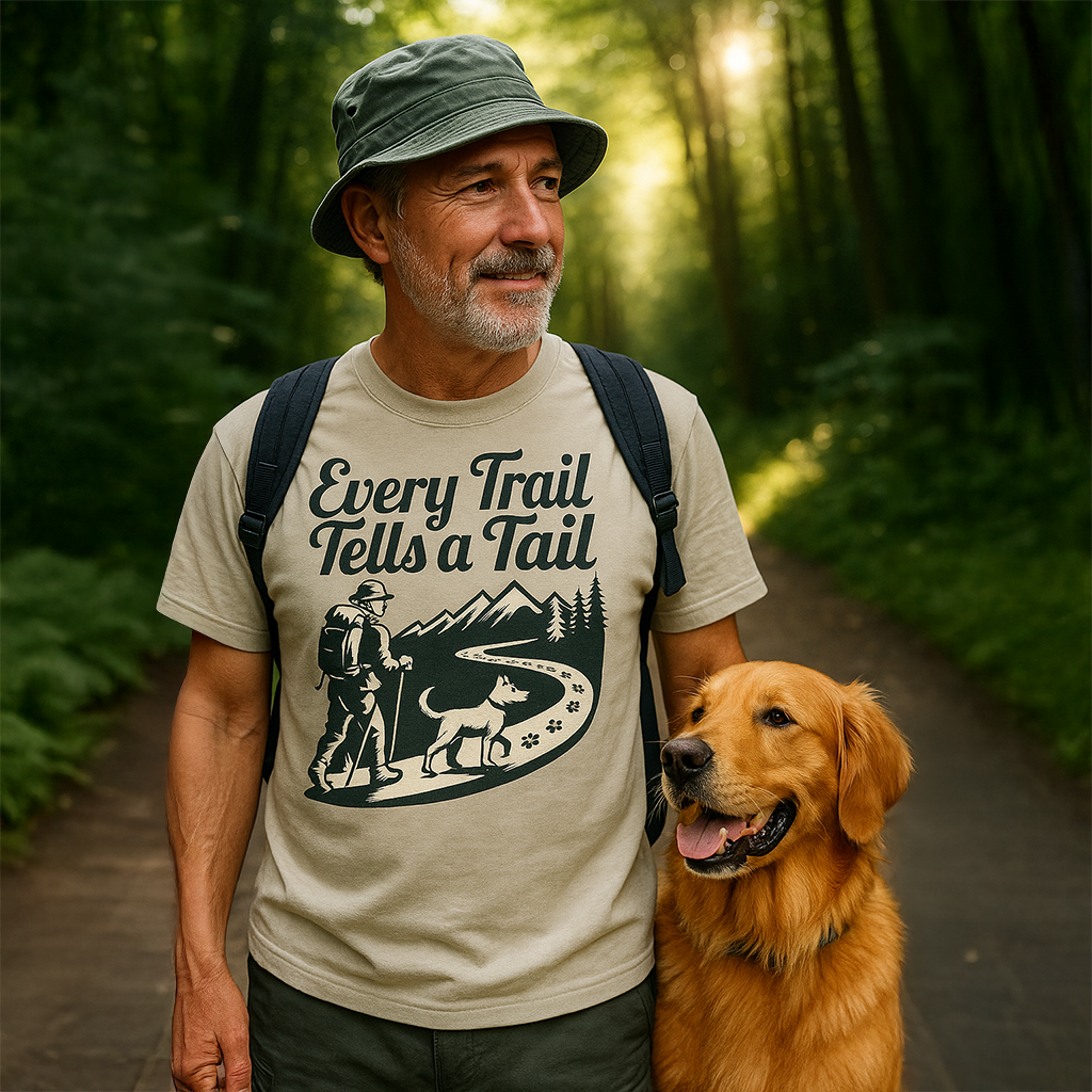 Lightweight T-shirt – Every Trail Tells A Tale Gift Designed For The Outdoors