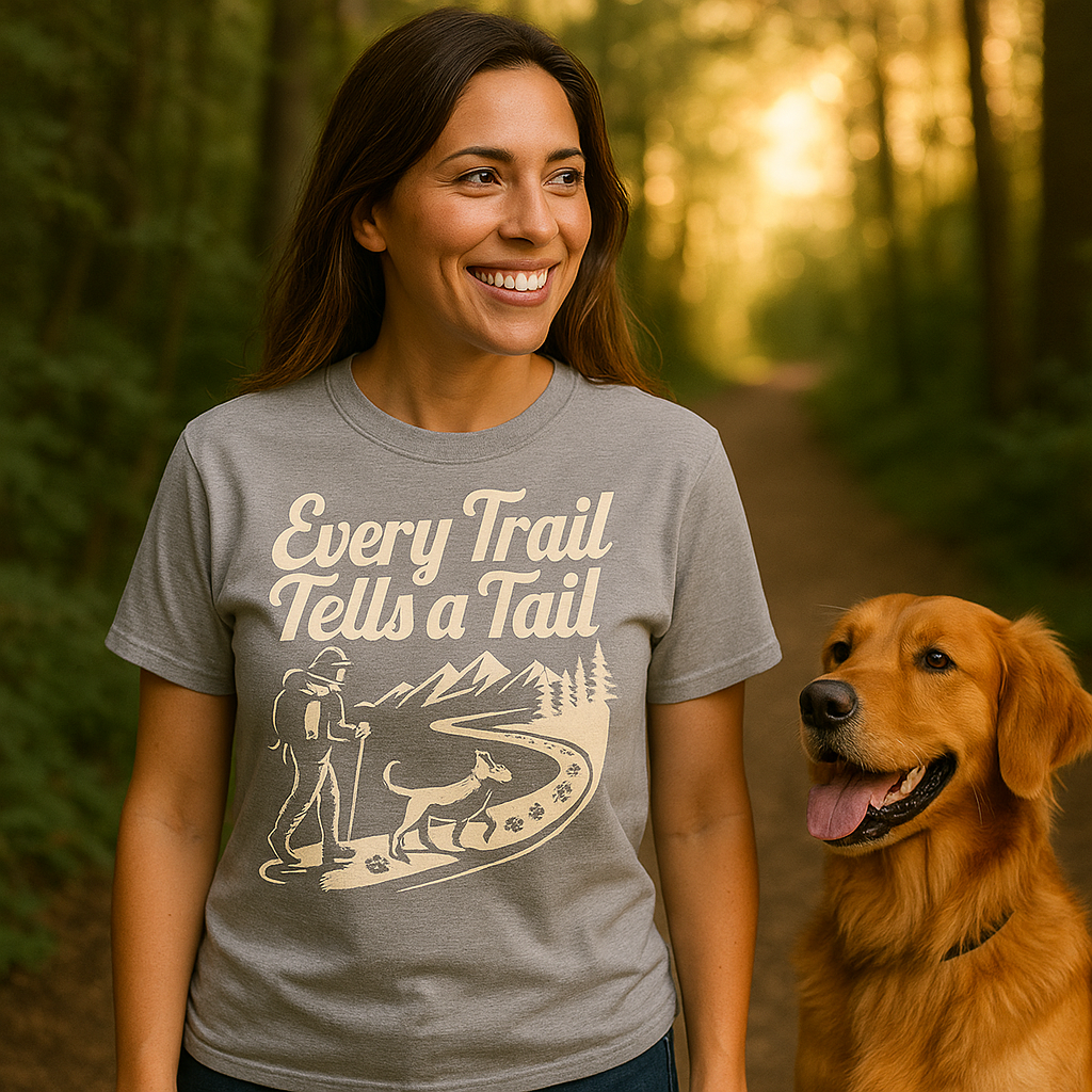 Lightweight T-shirt – Every Trail Tells A Tale Gift Designed For The Outdoors
