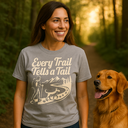 Lightweight T-shirt – Every Trail Tells A Tale Gift Designed For The Outdoors