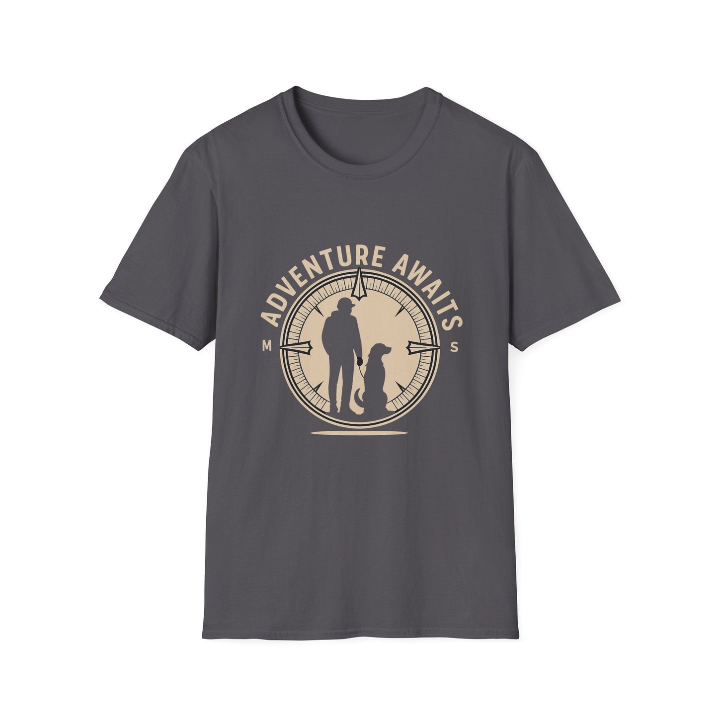 Best-selling T-shirt – My Dog Is My Compass Gift Designed For The Outdoors