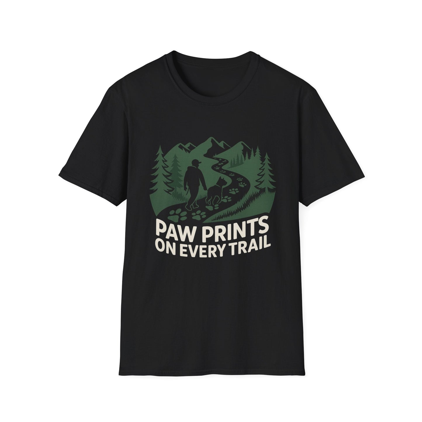 Trail-tested T-shirt – Paw Prints On Every Trail Gift Designed For The Outdoors
