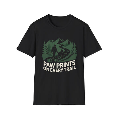Trail-tested T-shirt – Paw Prints On Every Trail Gift Designed For The Outdoors