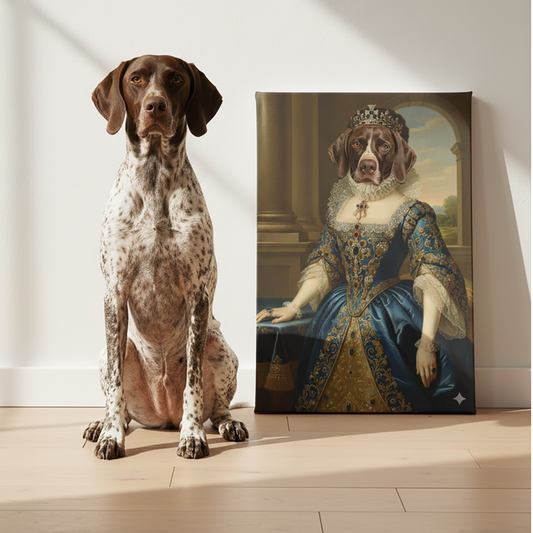 Renaissance Pet Portrait -The Queen