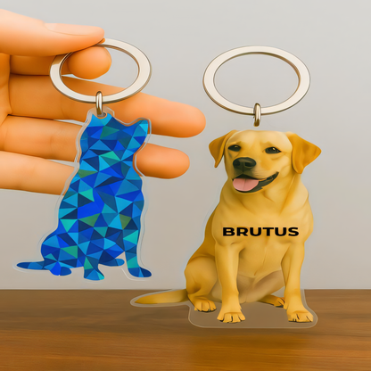 Custom Shape Acrylic Hologram Keychain – Personalized Double-Sided Charm
