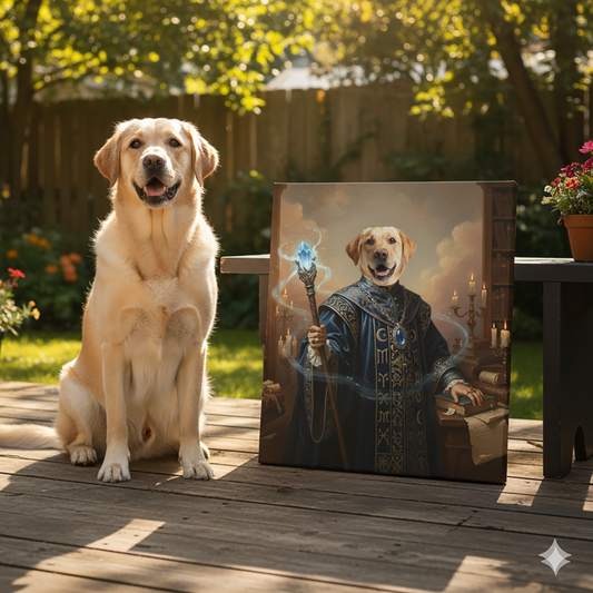 Renaissance Pet Portrait -The Sorcerer