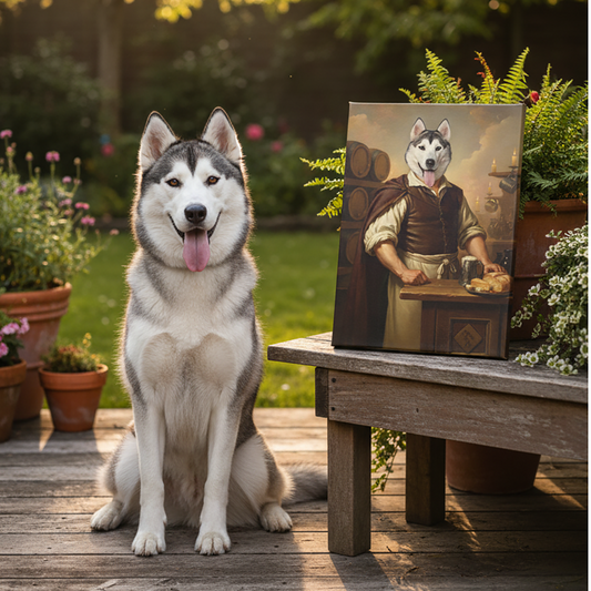 Renaissance Pet Portrait -The Tavern Keeper