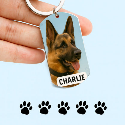 Double-Sided UV Printed Stainless Steel Keychain – Custom Photo Gift