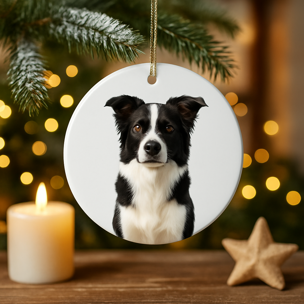 Pet Memorial Photo Ornament – Double‑Sided Personalized Keepsake