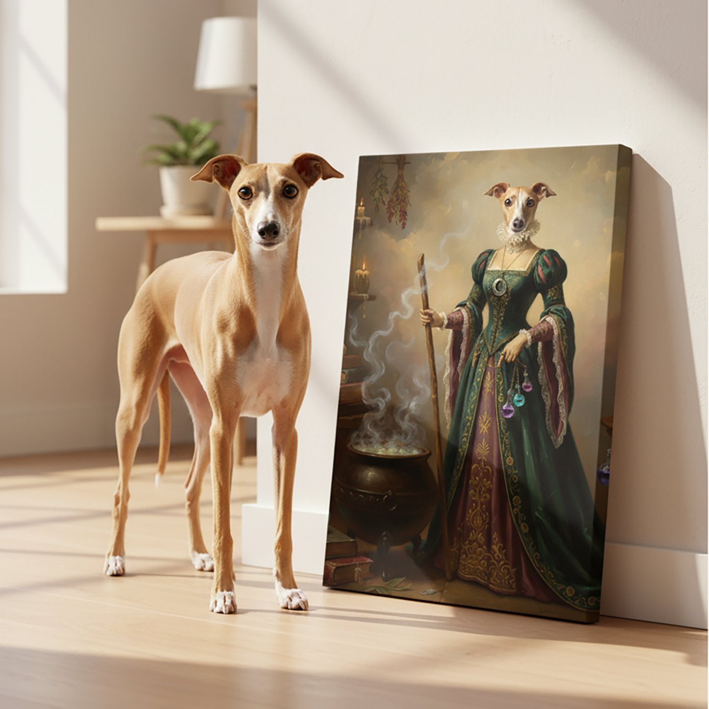 Renaissance Pet Portrait - The Witch