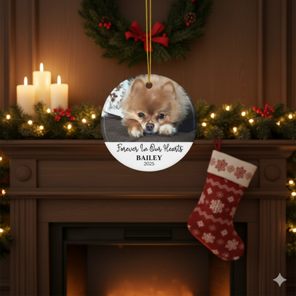 Handcrafted Dog Memorial Tree Ornament