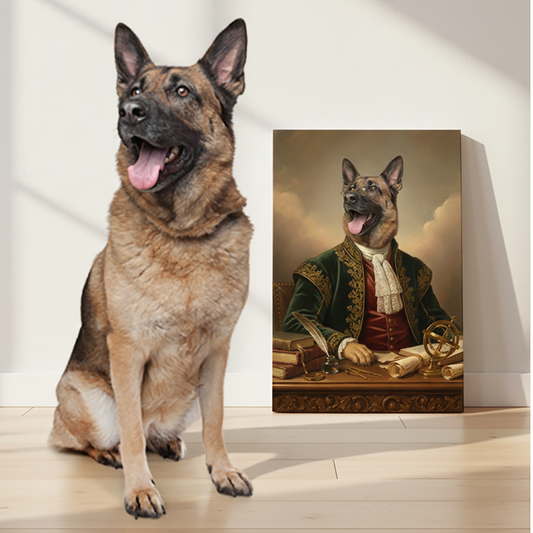 Renaissance Pet Portrait - The Librarian