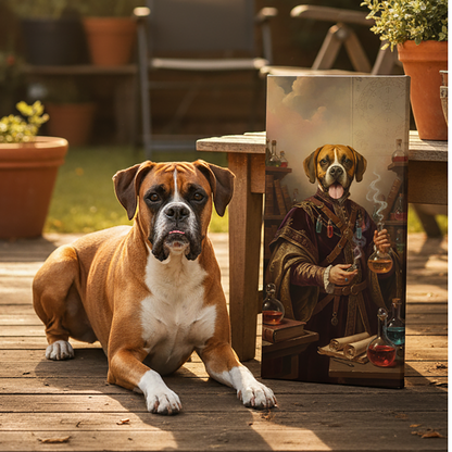 Renaissance Pet Portrait - The Alchemist