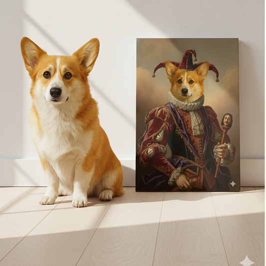 Renaissance Pet Portrait - The Court Jester