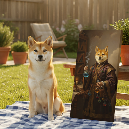 Renaissance Pet Portrait - The Alchemist