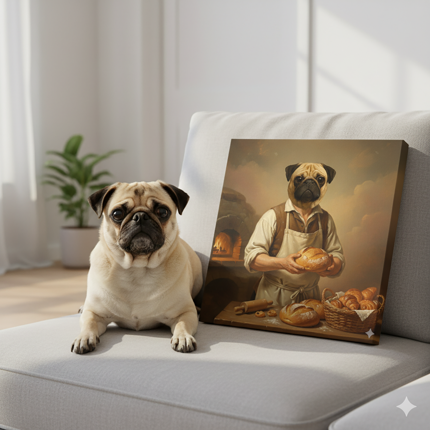 Renaissance Pet Portrait - The Baker
