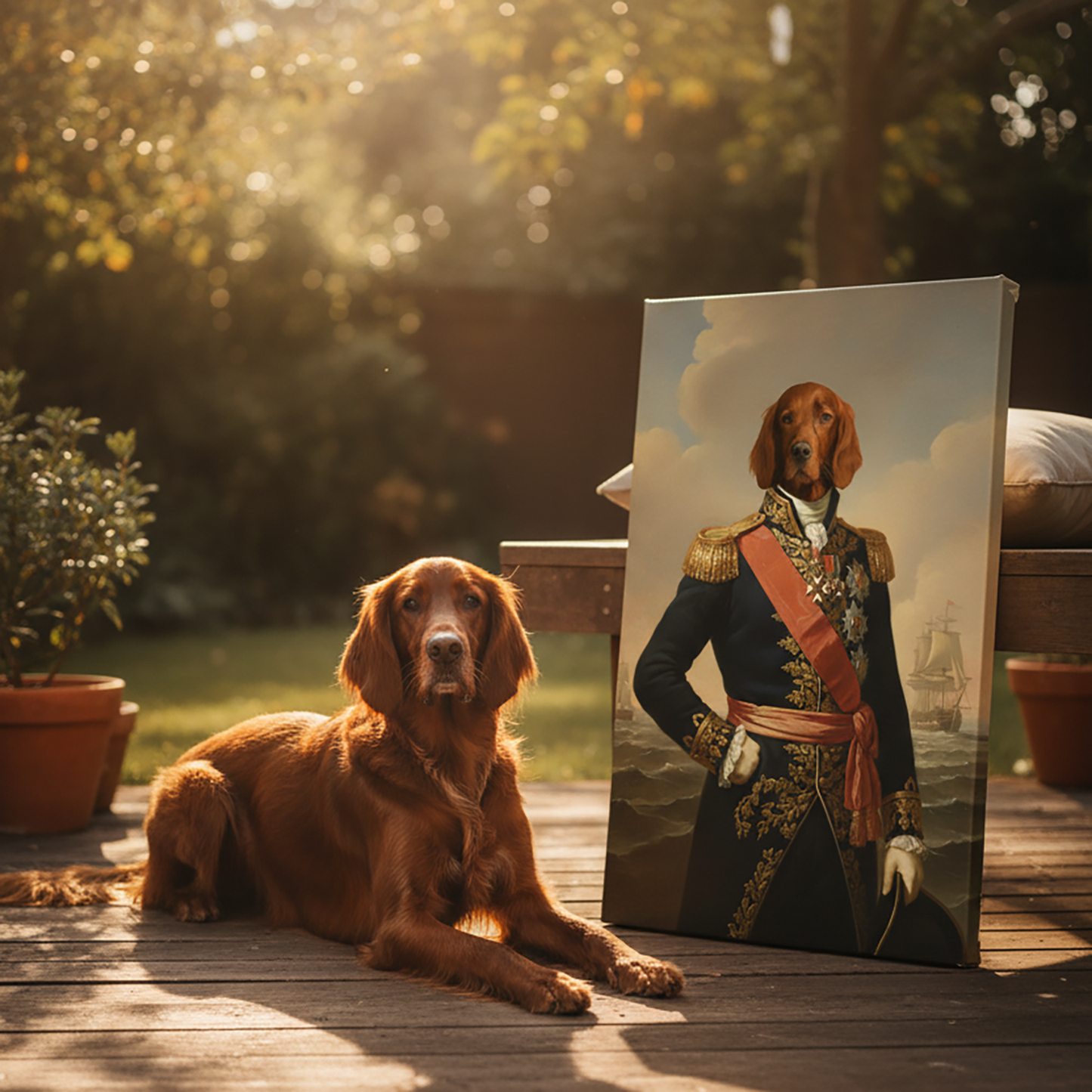 Renaissance Pet Portrait - The Admiral