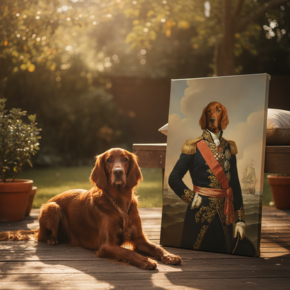 Renaissance Pet Portrait - The Admiral