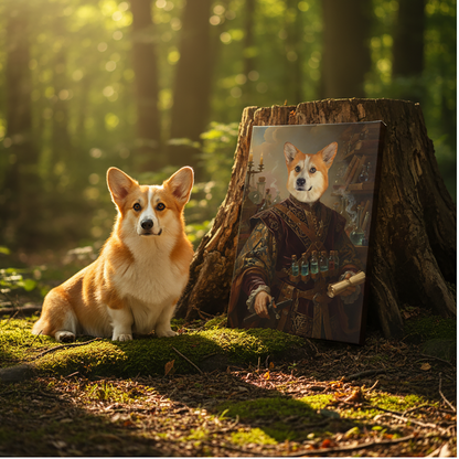Renaissance Pet Portrait - The Alchemist