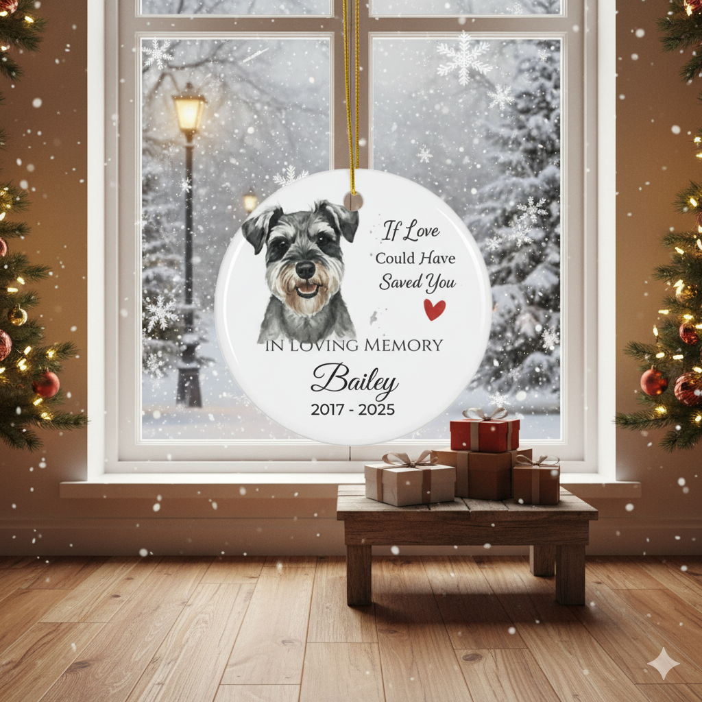 Personalized Dog Memorial Ornament