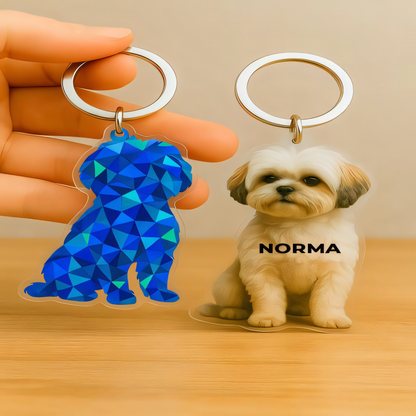 Custom Shape Acrylic Hologram Keychain – Personalized Double-Sided Charm