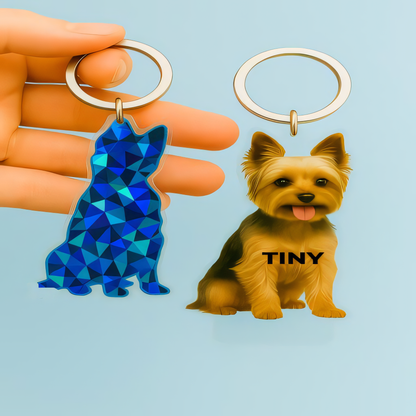 Custom Shape Acrylic Hologram Keychain – Personalized Double-Sided Charm